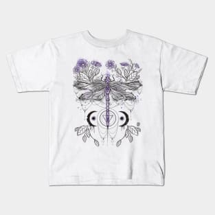 Purple dragonfly Kids T-Shirt